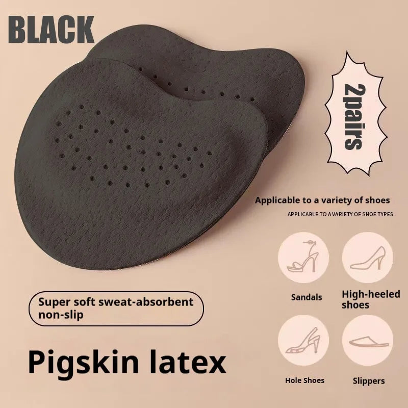 2 paires d'autocollants antidérapants, coussinets pour l'avant pied, semelles intérieure pour soulager la douleur liée au talons hauts,