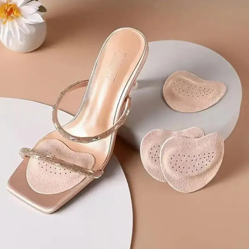 2 paires d'autocollants antidérapants, coussinets pour l'avant pied, semelles intérieure pour soulager la douleur liée au talons hauts,